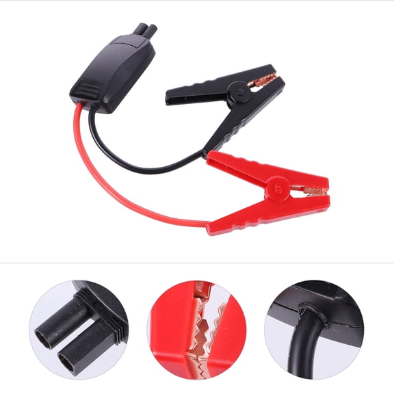 FOMIYES Alasum 1Set Universal Car Emergency Cable with Battery Anti Reverse Clips Lightweight Portable Power Wire