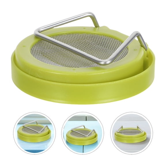 FOMIYES Alasum 1Set Wide Mouth Mason Jar Lid with Mesh Screen and Stand for Efficient Home Sprouting