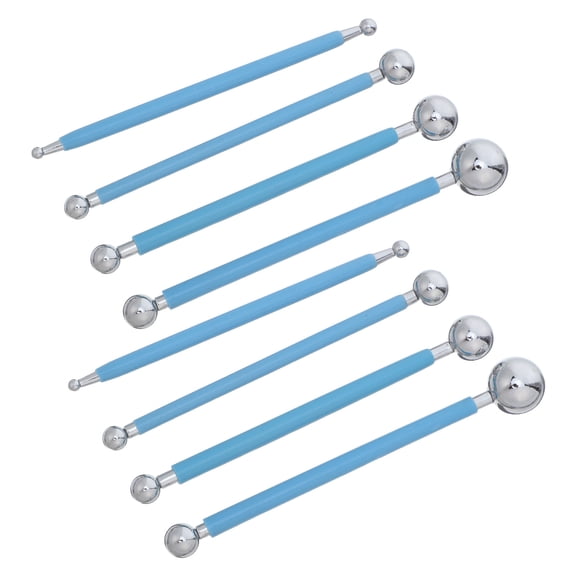 FOMIYES 8Pcs Double Ended Dotting Tool Sky Blue for Art Tracing and Clay Hand Building DIY Projects