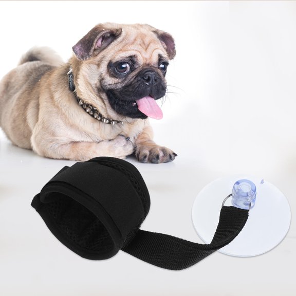 FOMIYES Alasum Pet Shower Tether with Strong Suction Cup and Adjustable Collar for Easy Bathing