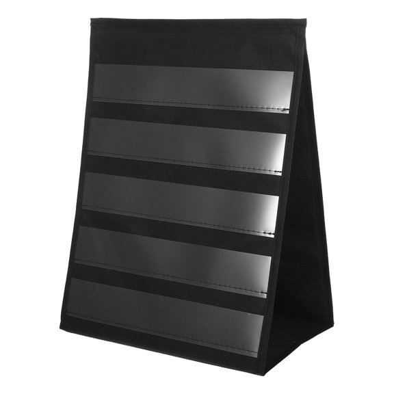 FOMIYES Alasum Portable Folding Black Pocket Chart Rack for Classroom and Home Desk Use