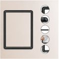 Touch Display Open Frame FOMIYES Elevator Advertising Frame Black Aluminum Snap Open Wall Mount ...