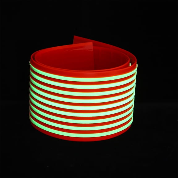 FOMIYES Durable Red PVC Stair Edge Safety p with Adhesive for Floor and Staircase Anti Slip