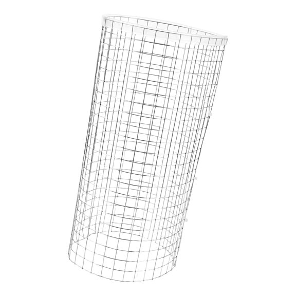 FOMIYES Multi Species Aquarium Breeding Cone Net Plated Silver with Removable Isolation Grid for Fish and Shrimp