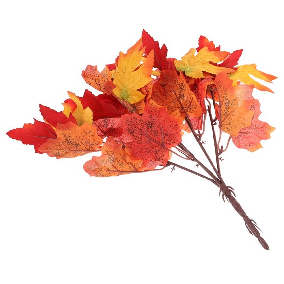 FOMIYES Vivid Orange Maple Leaf Pick, Realistic Faux Plant, Perfect for Parties and Events