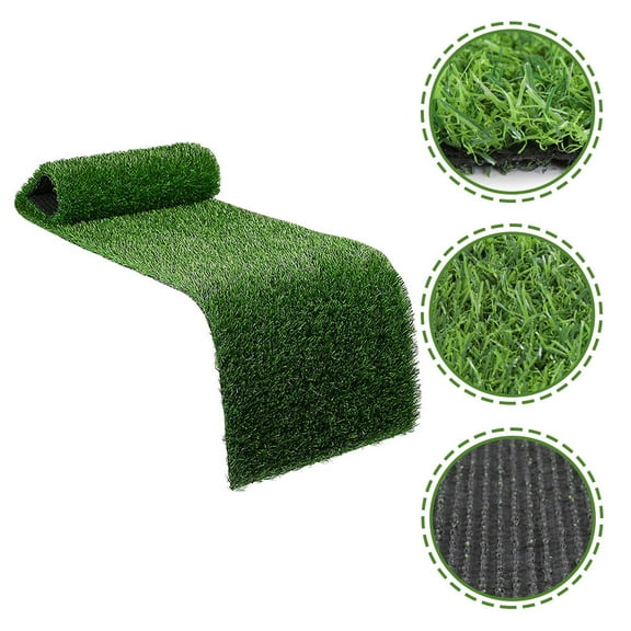 FOMIYES Green Faux Grass Table Runner for Indoor and Outdoor Home Decoration