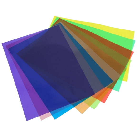FOMIYES Assorted Color Cellophane Sheets Durable PVC Material for Handmade Craft Creations