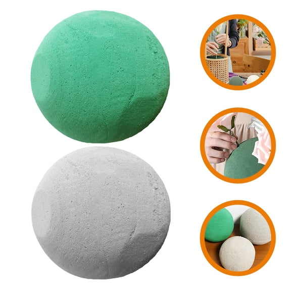 FOMIYES Assorted Color Floral Foam Flower Arrangement Base for DIY Projects Sturdy Resin 2Pcs