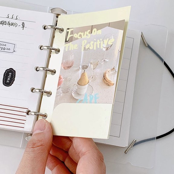 FOMIYES Assorted Color Multi Use Binder Pockets for Budget Book Daily Use Replaceable Inserts