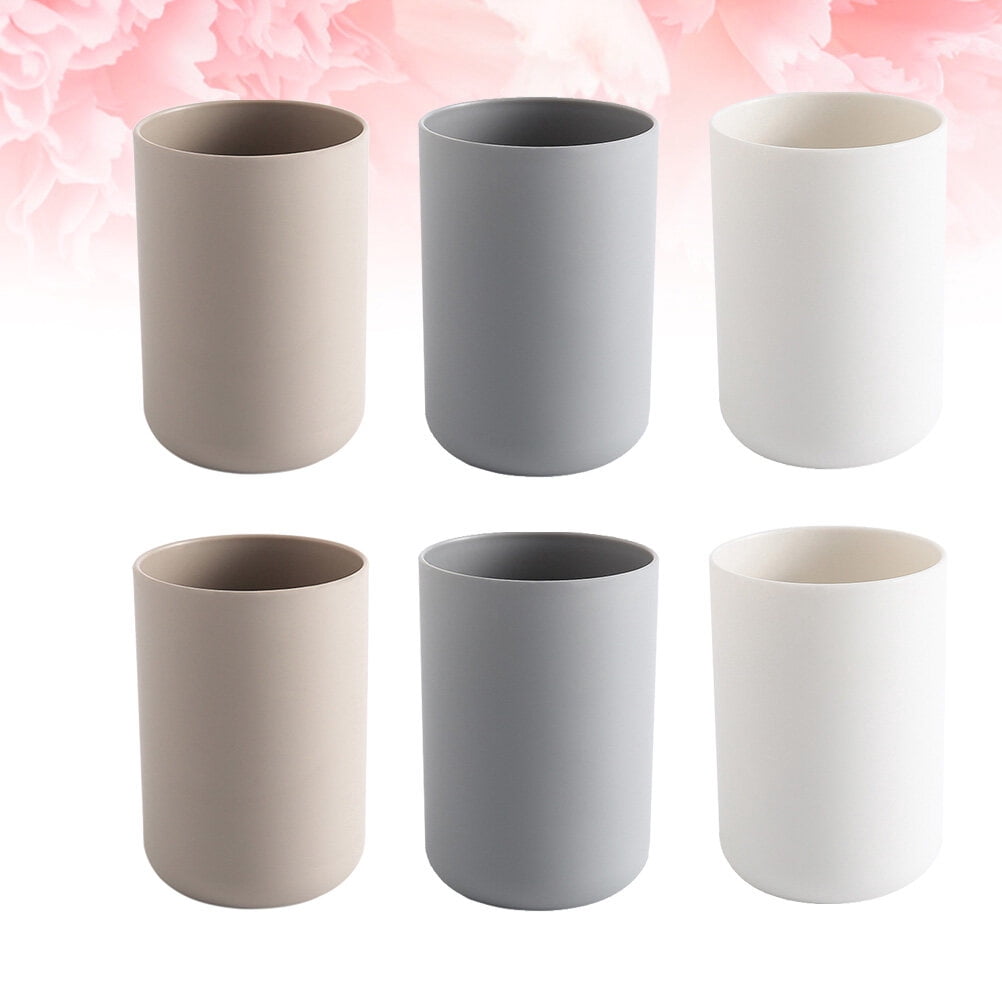 FOMIYES Assorted Color Toothbrush Cup for Bathroom Elegant Design 6Pcs ...