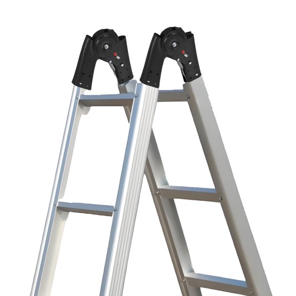 FOMIYES Attic Ladder Parts Step Ladder Hinge Iron Black Elbow Design 1Set