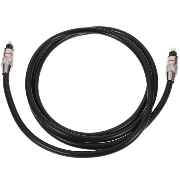 FOMIYES Audio Cable for TV Black Fiber Optical Cord with Gold Plated Connector and Reduced Signal Reflection