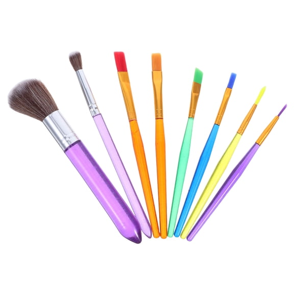 FOMIYES Cake Decorating Brush Set Assorted Color Plastic for DIY Use 8Pcs