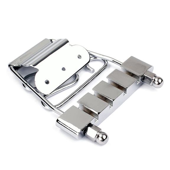 FOMIYES Ga421 Plated Silver Guitar Tailpiece Replacement for 4 ng Bass Guitar