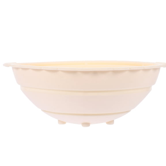 FOMIYES Beige Silicone Proofing Basket for Sourdough Bread with Non Stick Smooth Finish