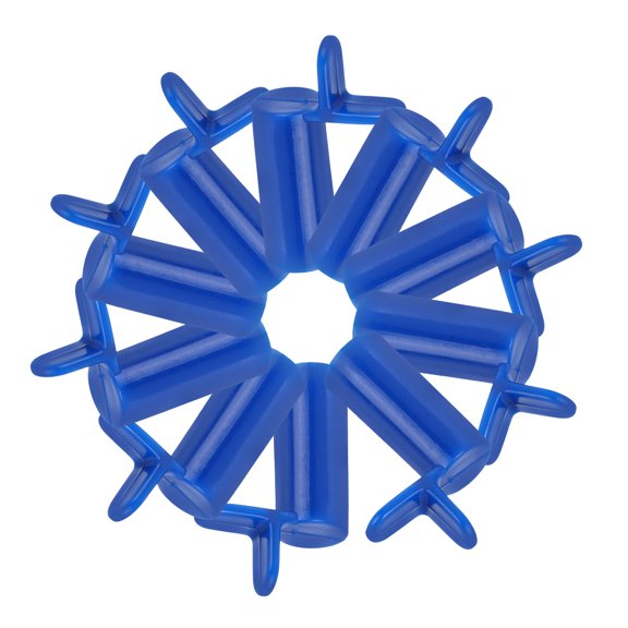 FOMIYES Billiard Cue Head 10Pcs Portable Design Blue Plastic Pool Stick Accessories Height Adjustable