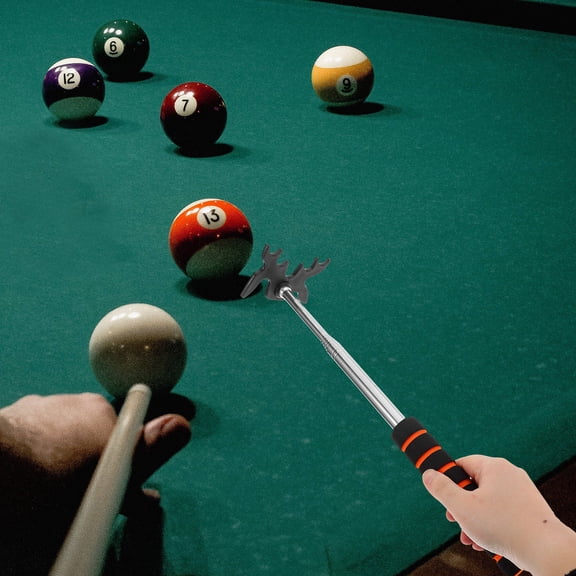 FOMIYES Adjustable Height Portable Cue Bridge with Smooth Polished for Pool and Billiards Games