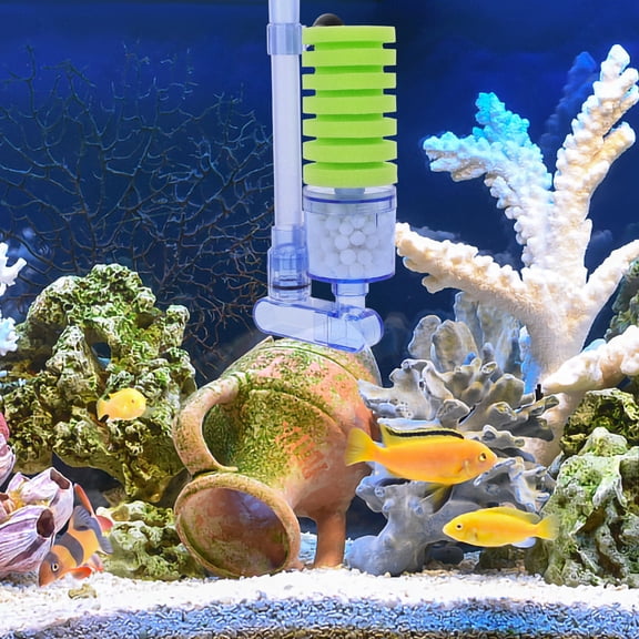 FOMIYES Biochemical Sponge Filter for Fish Tank Aquarium Water Clean Oxygen Supply