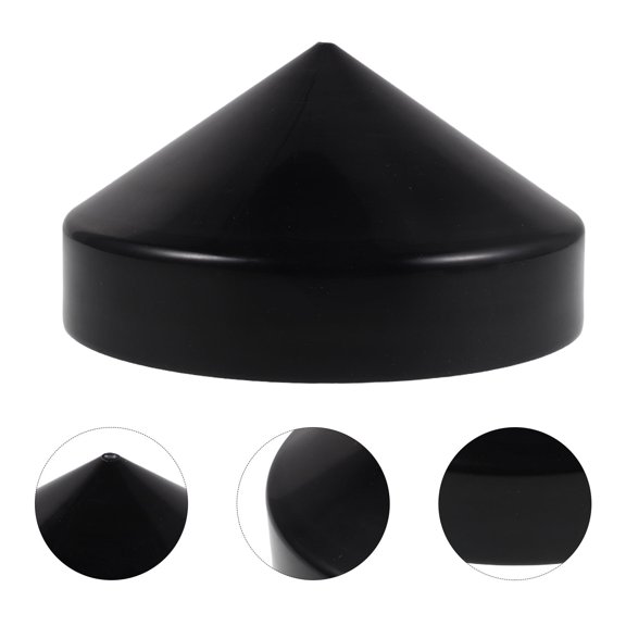 FOMIYES Black 9 Inch Cone Piling Cap for Dock Posts High Durability and Easy Installation