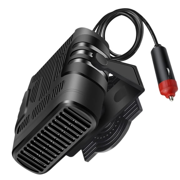 FOMIYES Car Hot Air Blower 12V Portable Defrost Device Black ABS Durable Material for Vehicle