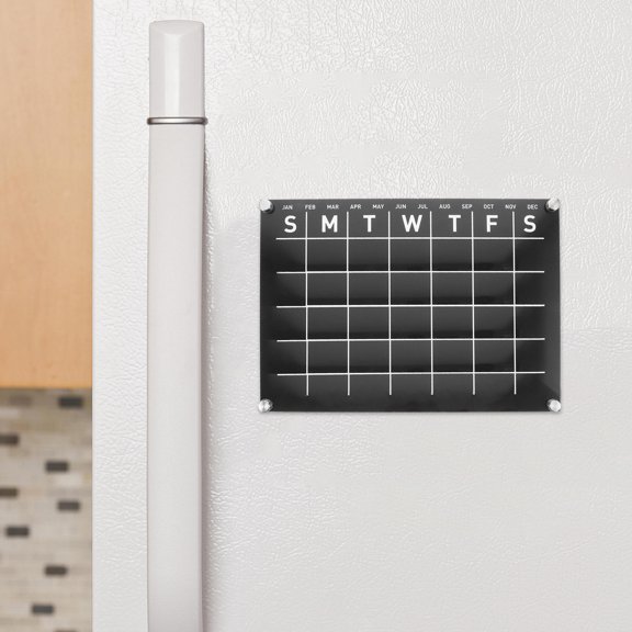 FOMIYES Black Acrylic Handwritten Message Board for Home Use Reusable Erasable Memo Display