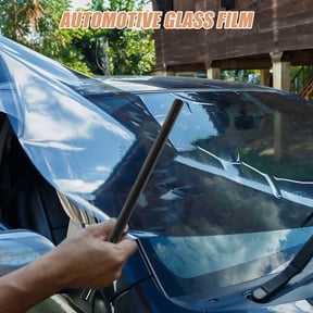 FOMIYES Black Car Window Tint Film Self Adhesive for Easy DIY Installation and Heat Shield