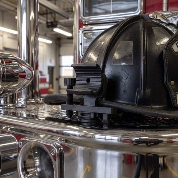 FOMIYES Black Headlamp Holder Mounting Clip for Hard Hat with Adjustable Angles and Quick Installation