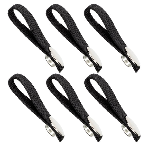 FOMIYES Black Hockey Helmet Chin Straps Made of Polyester and Aluminum for Secure Fit 3 Pairs