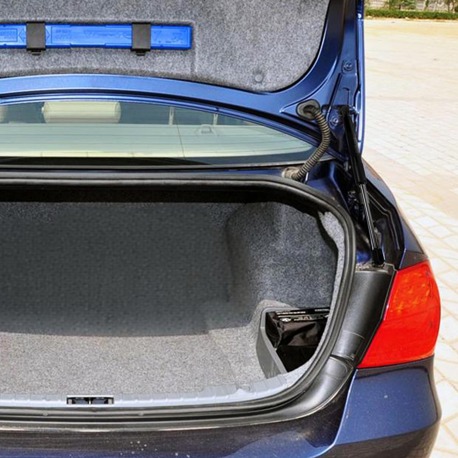 Support Ribs In Car FOMIYES Black Hydraulic Trunk Tailgate Lifter Support Rod, Metal ...