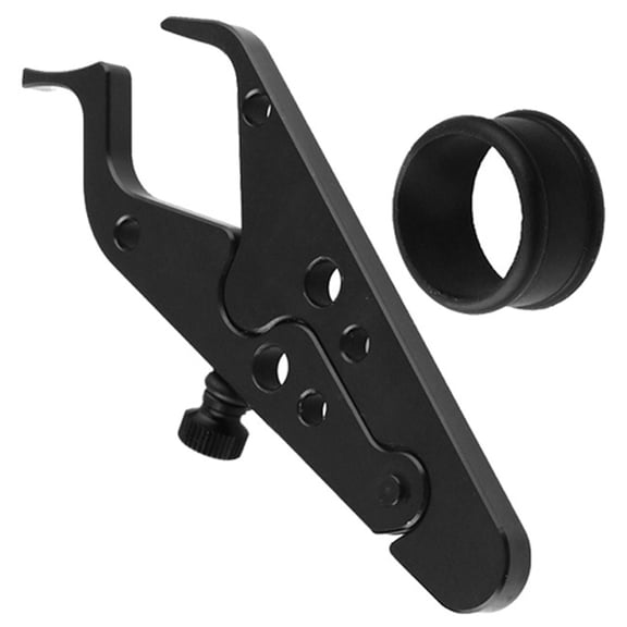 FOMIYES Black Motorcycle Throttle Clip with Cruise Assist and Aluminum Construction