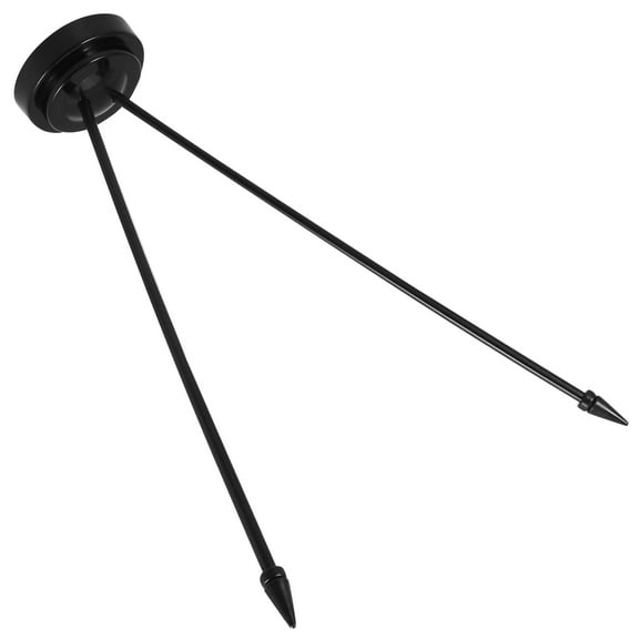 FOMIYES Black Plastic Mini Flag Holder for Home Decorative Use Durable Flag Stand 9.5 Inch