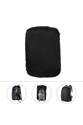 Black Portable Rain Hood for Large Outdoor Backpack with Scratch and Dust Protection