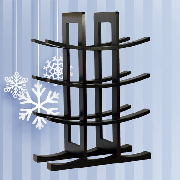 FOMIYES Black Wine Bottle Rack for Stylish Storage and Display, Holds Multiple Bottles, Perfect for Home or Bar