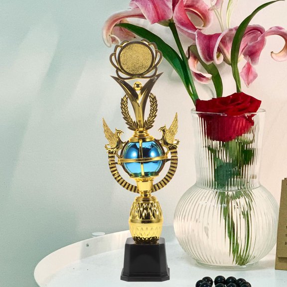 FOMIYES Blue Plastic Sports Trophy Compact Design for Award Ceremonies and Competitions