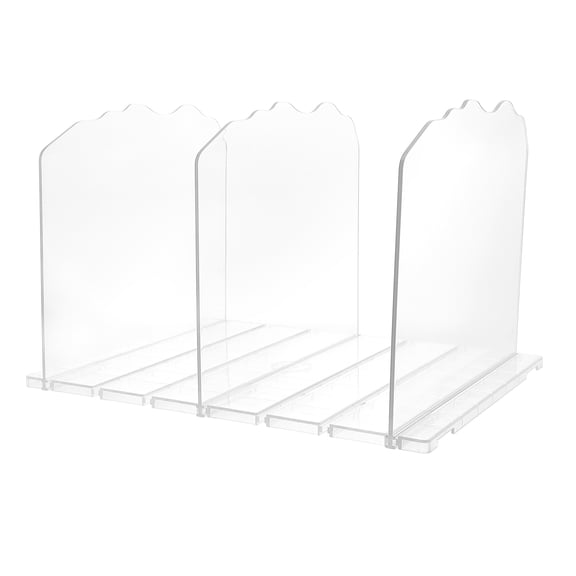 FOMIYES  Book Shelf Bookend Purse Tote Bag Display Stand Shopping Transparent