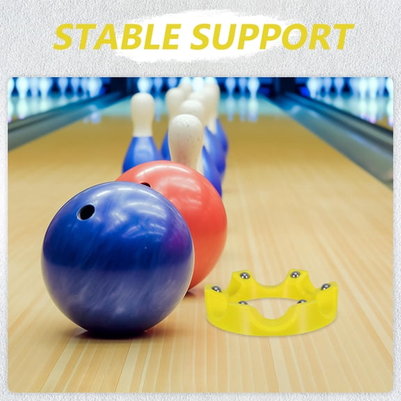FOMIYES Bowling Ball Polisher Accessory Yellow with Silent Bearing Roller and Non Slip Design