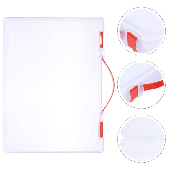 FOMIYES File Organizer Box, Office Document Storage Box 31x23x3.5cm, Report and File Holder for Desk and Office Use