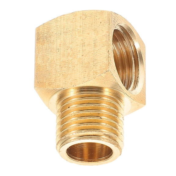 FOMIYES Brass 90 Degree Elbow Pipe Connector for Oil Gas and Hydraulic Pipeline Systems