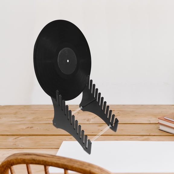 FOMIYES CD Holder Display Stand Acrylic for Vinyl Records Simple Design 1 Piece
