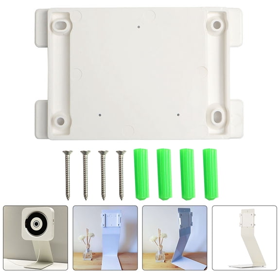 FOMIYES Universal CD Player Wall Mount Bracket, Fixed Board Replacement Holder for Portable CD Players, Home Audio Shelf Stand