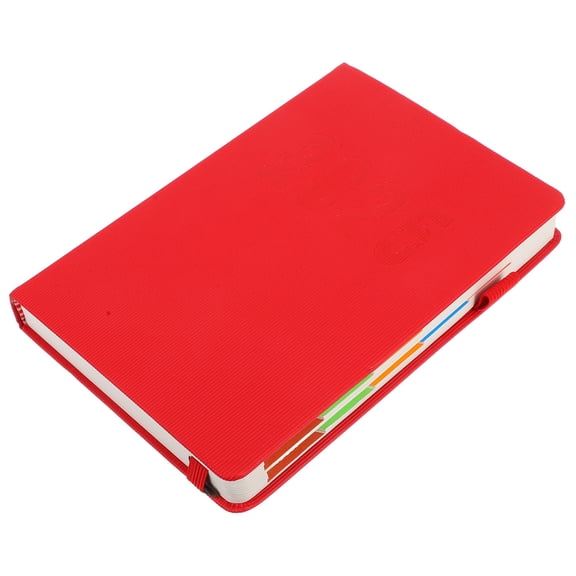 FOMIYES Calendar Notebook Paper Red Daily Scheduler for Professionals 1Pack