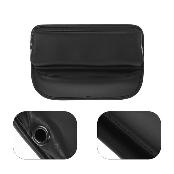 FOMIYES Car Console Box Front Seat Organizer Black Multipurpose Design Prevents Items from Falling 1Set 11.8x7.9x1.6in