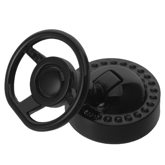 FOMIYES Black Aluminum Alloy Car Push Button Start Cover, One Button Dashboard Decoration Accessory