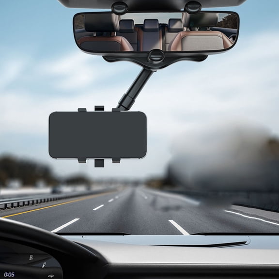 FOMIYES Car Phone Holder Black Clip Type Stable Dashboard Mount for Safe Driving Navigation