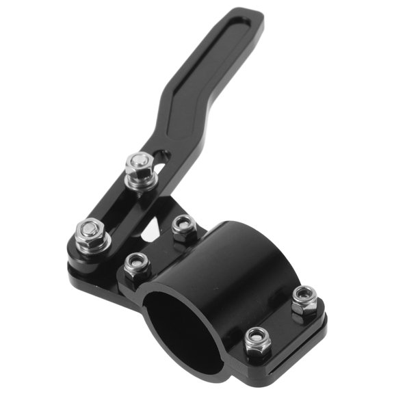 FOMIYES Car Signal Lever Extension Black Metal Steering Wheel Lever Easy Install Accessory