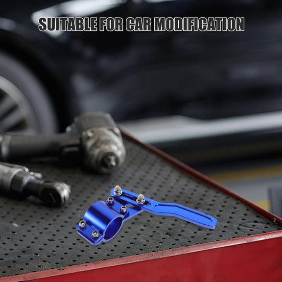 FOMIYES Car Steering Wheel Signal Extension Lever Blue Metal Control Pole Easy Installation
