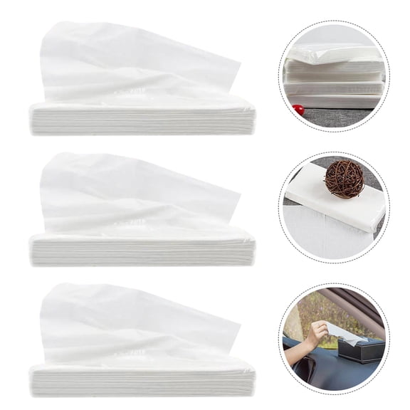 FOMIYES Car Travel Tissues White Paper Facial Napkins for Vehicle Auto Visor and Party Use