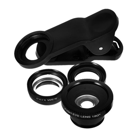 FOMIYES Cell Phone Camera for Macro Mobile Phones Smartphones Black