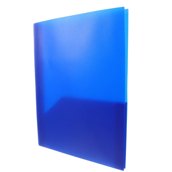 FOMIYES Chic Blue Portfolio Folder with Prongs for Secure Document Organization