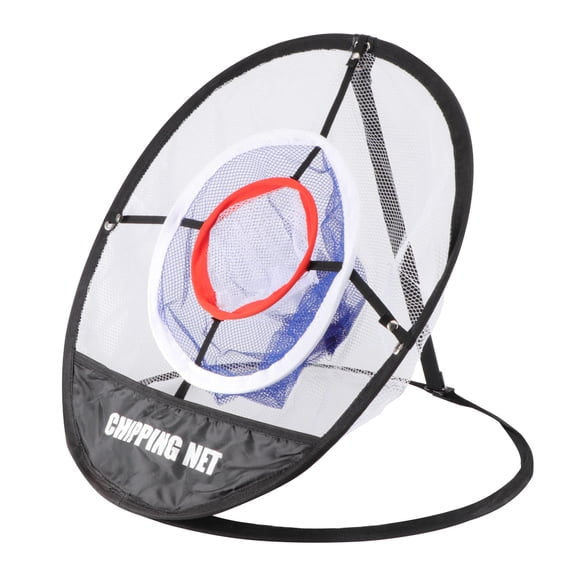FOMIYES Chipping Net for Golf Practice Outdoor Foldable Portable Black with Three Target Pockets